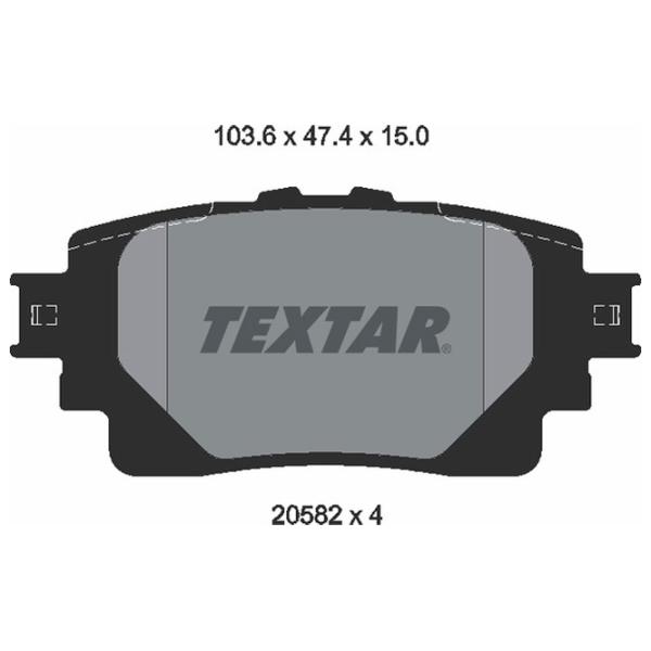 Plăcuțe de frână Textar 2058201 spate/ disk photo 2 Plăcuțe de frână Textar 2058201 spate/ disk photo 2