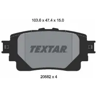 Plăcuțe de frână Textar 2058201 spate/ disk photo 2