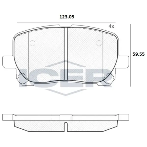 Тормозные колодки Icer 181820 передние/ дисковые photo 2 Тормозные колодки Icer 181820 передние/ дисковые photo 2