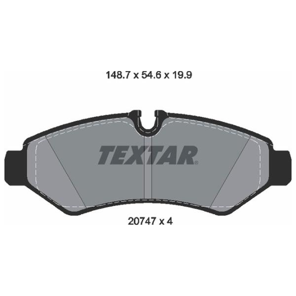 Тормозные колодки Textar 2074701 задние/ дисковые photo 2