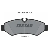 Plăcuțe de frână Textar 2074701 spate/ disk photo 2