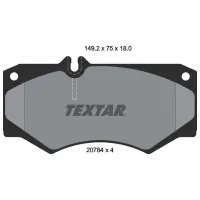 Plăcuțe de frână Textar 2078401 față/ disk photo 2