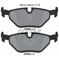 Тормозные колодки Textar 2099501 задние/ дисковые photo 2