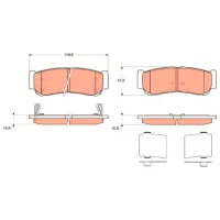 Plăcuțe de frână Icer 181829 spate/ disk photo 2