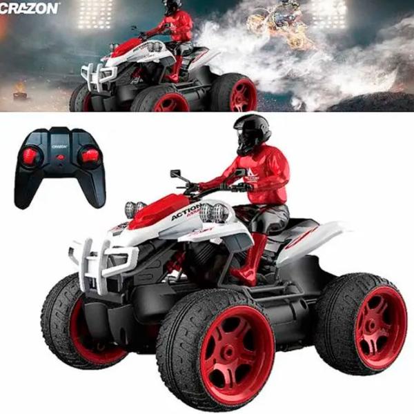Motocicletă Crazon Motorcycle Smoking Beach 333-MT21142  / 2.4 GHz / Red Black photo 3