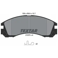 Тормозные колодки Textar 2137001 передние/ дисковые photo 2