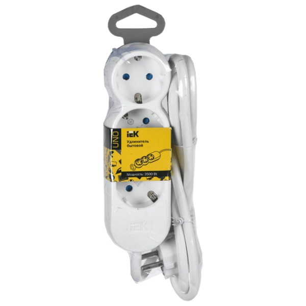 Prelungitor IEK WYP53-16-03-D15-Z 1.5 m White photo 2