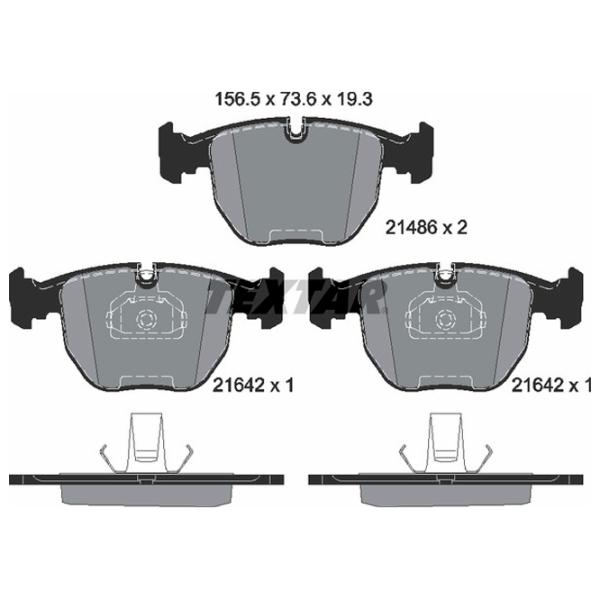 Тормозные колодки Textar 2148602 передние/ дисковые photo 2