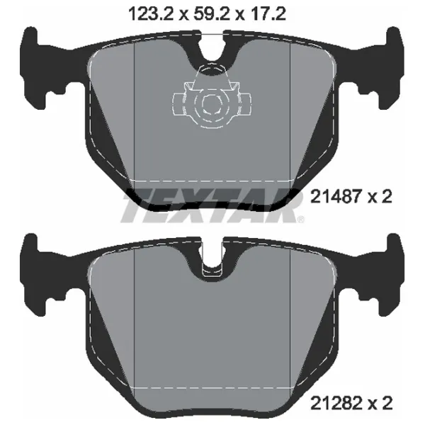 Тормозные колодки Textar 2148703 задние/ дисковые photo 2 Тормозные колодки Textar 2148703 задние/ дисковые photo 2