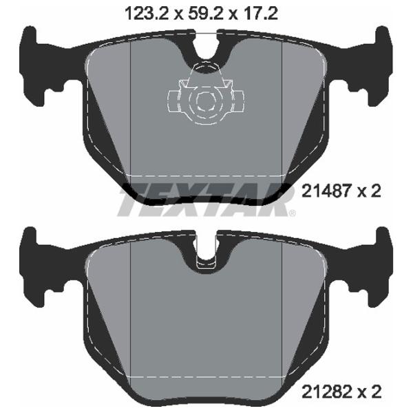 Тормозные колодки Textar 2148703 задние/ дисковые photo 2 Тормозные колодки Textar 2148703 задние/ дисковые photo 2