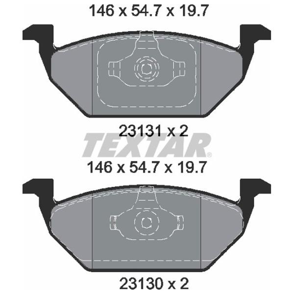 Plăcuțe de frână Textar 2313001 față/ disk photo 2 Plăcuțe de frână Textar 2313001 față/ disk photo 2