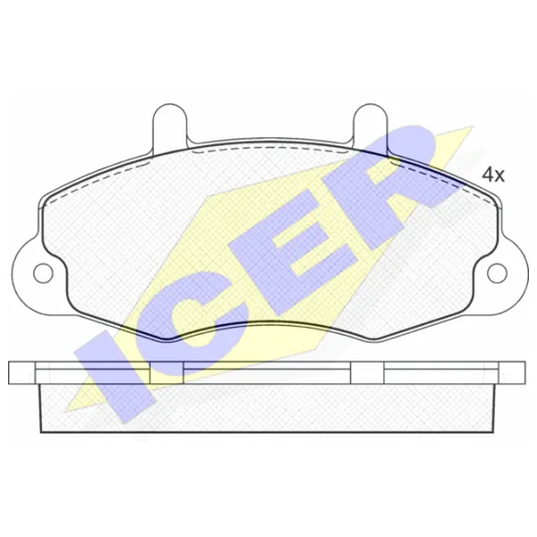 Plăcuțe de frână Icer 140896 față/ disk photo 2 Plăcuțe de frână Icer 140896 față/ disk photo 2
