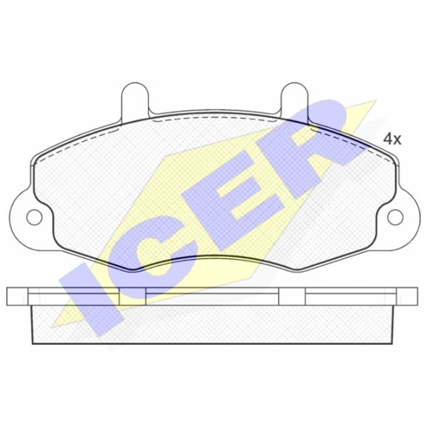 Plăcuțe de frână Icer 140896 față/ disk photo 2 Plăcuțe de frână Icer 140896 față/ disk photo 2