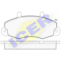 Plăcuțe de frână Icer 140896 față/ disk photo 2