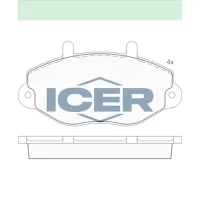 Plăcuțe de frână Icer 140897 față/ disk photo 2