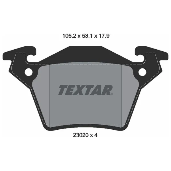 Plăcuțe de frână Textar 2302001 spate/ disk photo 2 Plăcuțe de frână Textar 2302001 spate/ disk photo 2