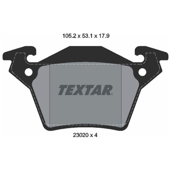 Plăcuțe de frână Textar 2302001 spate/ disk photo 2 Plăcuțe de frână Textar 2302001 spate/ disk photo 2