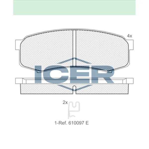 Plăcuțe de frână Icer 141027 spate/ disk photo 2