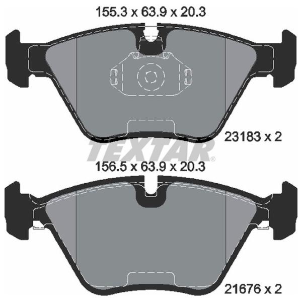 Plăcuțe de frână Textar 2318302 față/ disk photo 2 Plăcuțe de frână Textar 2318302 față/ disk photo 2