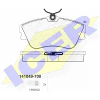 Plăcuțe de frână Icer 141049-700 față/ disk photo 2