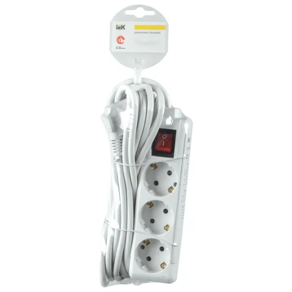 Prelungitor IEK WYP10-16-03-03-ZK-N 3 m White photo 2
