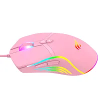 Мышь Havit MS1026 USB / Розовый photo 4