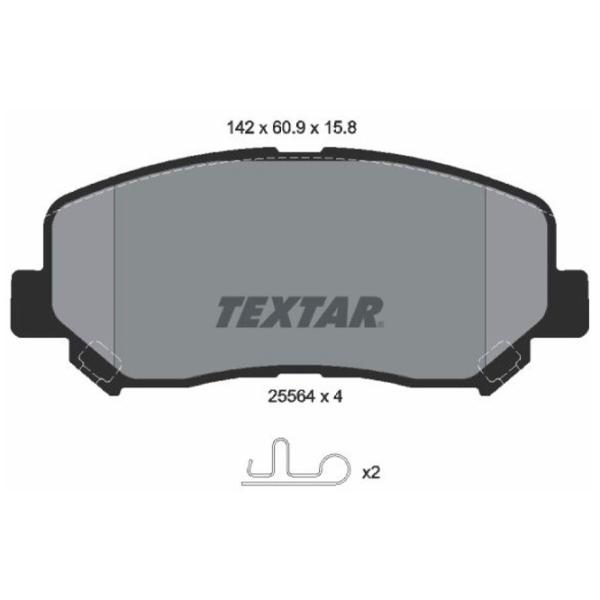 Plăcuțe de frână Textar 2556401 față/ disk photo 2 Plăcuțe de frână Textar 2556401 față/ disk photo 2
