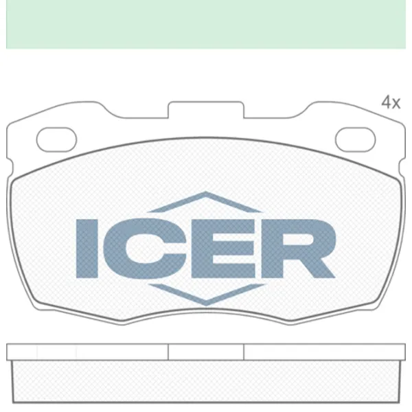 Plăcuțe de frână Icer 141089 față/ disk photo 2