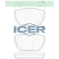 Plăcuțe de frână Icer 141090 spate/ disk photo 2