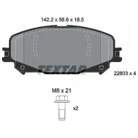 Тормозные колодки Textar 2280301 передние/ дисковые photo 2