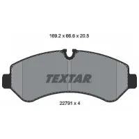Тормозные колодки Textar 2279101 задние/ дисковые photo 2