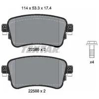 Тормозные колодки Textar 2258801 задние/ дисковые photo 2