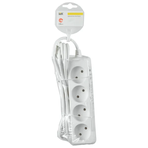 Удлинитель IEK WYP10-06-04-03-N 3 м Белый photo 2