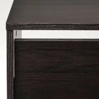 Обувной шкаф Ikea Bissa 2 93см x 49см x 28см/ ЛДСП/ Black photo 2