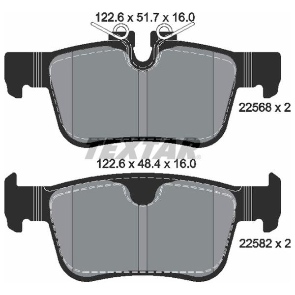 Тормозные колодки Textar 2256801 задние/ дисковые photo 2 Тормозные колодки Textar 2256801 задние/ дисковые photo 2