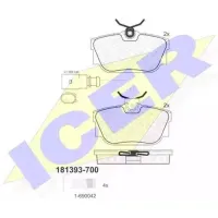 Plăcuțe de frână Icer 181393 spate/ disk photo 2