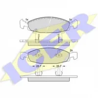Plăcuțe de frână Icer 181398 față/ disk photo 2