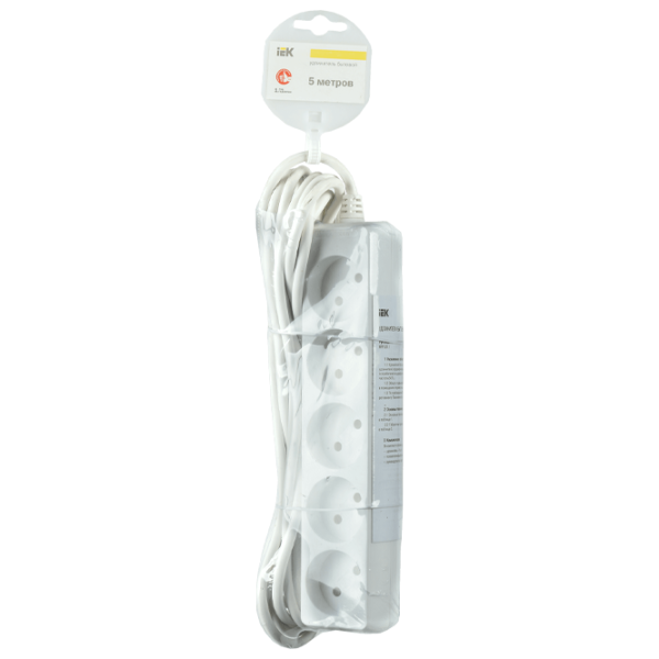 Удлинитель IEK WYP10-06-06-03-N 3 м Белый photo 2