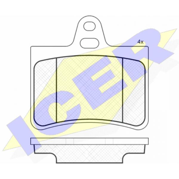 Тормозные колодки Icer 181407 задние/ дисковые photo 2 Тормозные колодки Icer 181407 задние/ дисковые photo 2