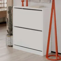 Dulap pentru încălțăminte Showdeko Shoe Cabinet (M.AK.23500) 82 x 73 x 25/ PAL/ White photo 2