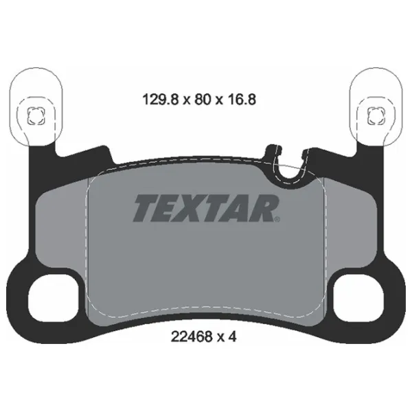 Plăcuțe de frână Textar 2246801 spate/ disk photo 2 Plăcuțe de frână Textar 2246801 spate/ disk photo 2