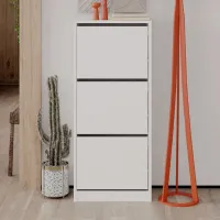 Dulap pentru încălțăminte Showdeko Shoe Cabinet (M.AK.23503) 119 x 51 x 26/ PAL/ White photo 3