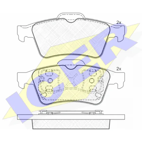 Тормозные колодки Icer 181433 задние/ дисковые photo 2
