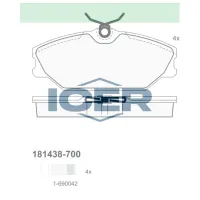 Plăcuțe de frână Icer 181438-700 față/ disk photo 2