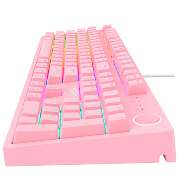 Клавиатура Havit KB871L Проводная/ Розовый photo 4