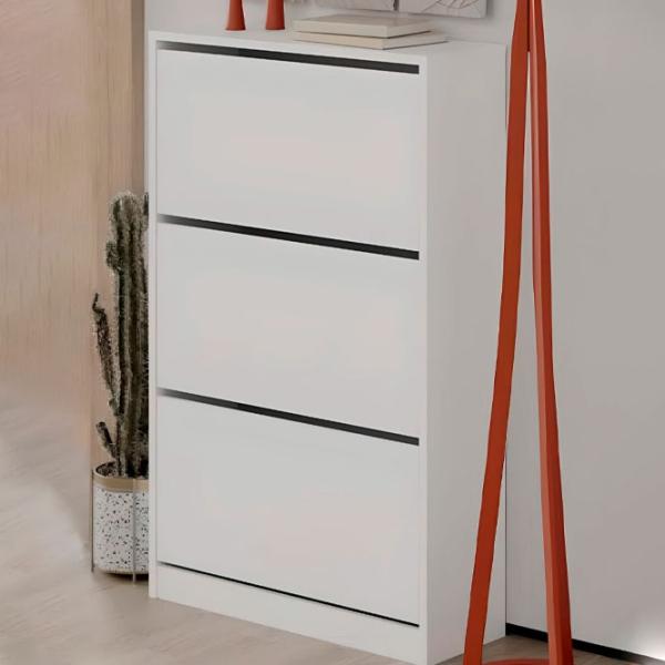 Обувной шкаф Showdeko Shoe Cabinet (M.AK.23502) 119см x 73см x 26см/ ЛДСП/ White photo 2
