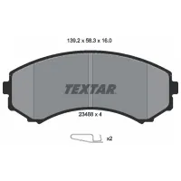 Plăcuțe de frână Textar 2348801 față/ disk photo 2