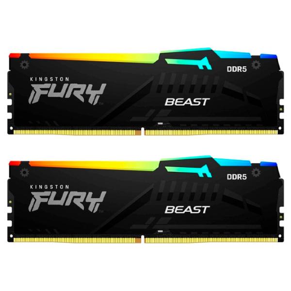 Оперативная память Kingston FURY Beast RGB SDRAM KF552C40BBAK2-16 DIMM/ DDR5/ 16 ГБ photo 2