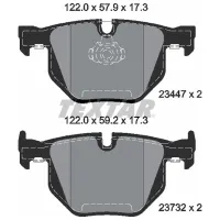 Тормозные колодки Textar 2344704 задние/ дисковые photo 2