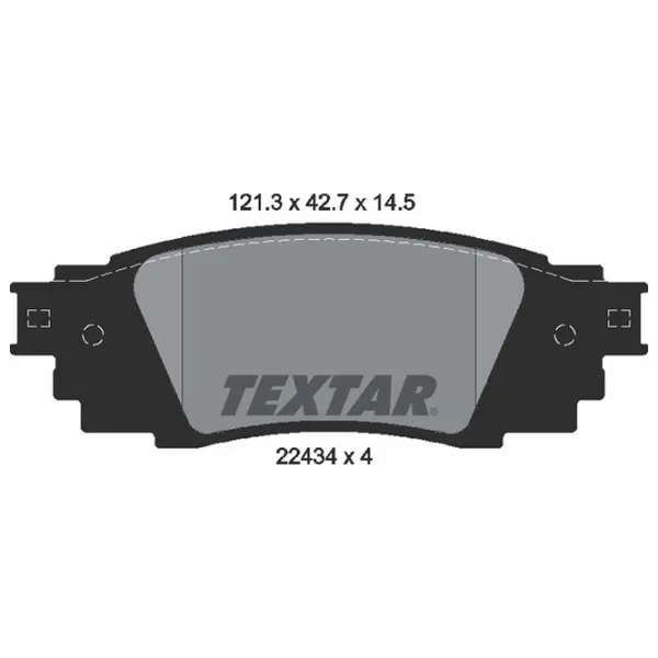 Plăcuțe de frână Textar 2243401 spate/ disk photo 2 Plăcuțe de frână Textar 2243401 spate/ disk photo 2